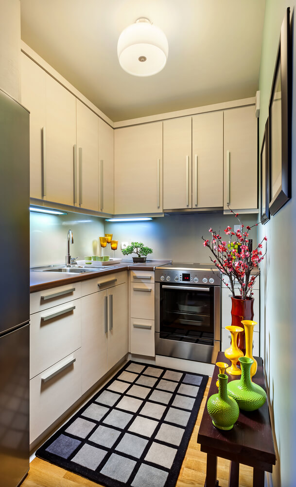 Кухня 9м2 Дизайн С Холодильником